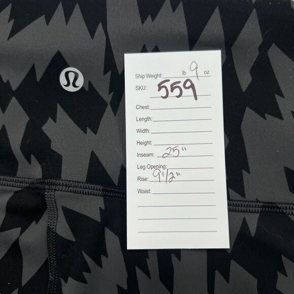 Lululemon Wunder Train High Rise Tight 25" Inseam Voltage Graphite Grey Size 6 - Picture 6 of 6